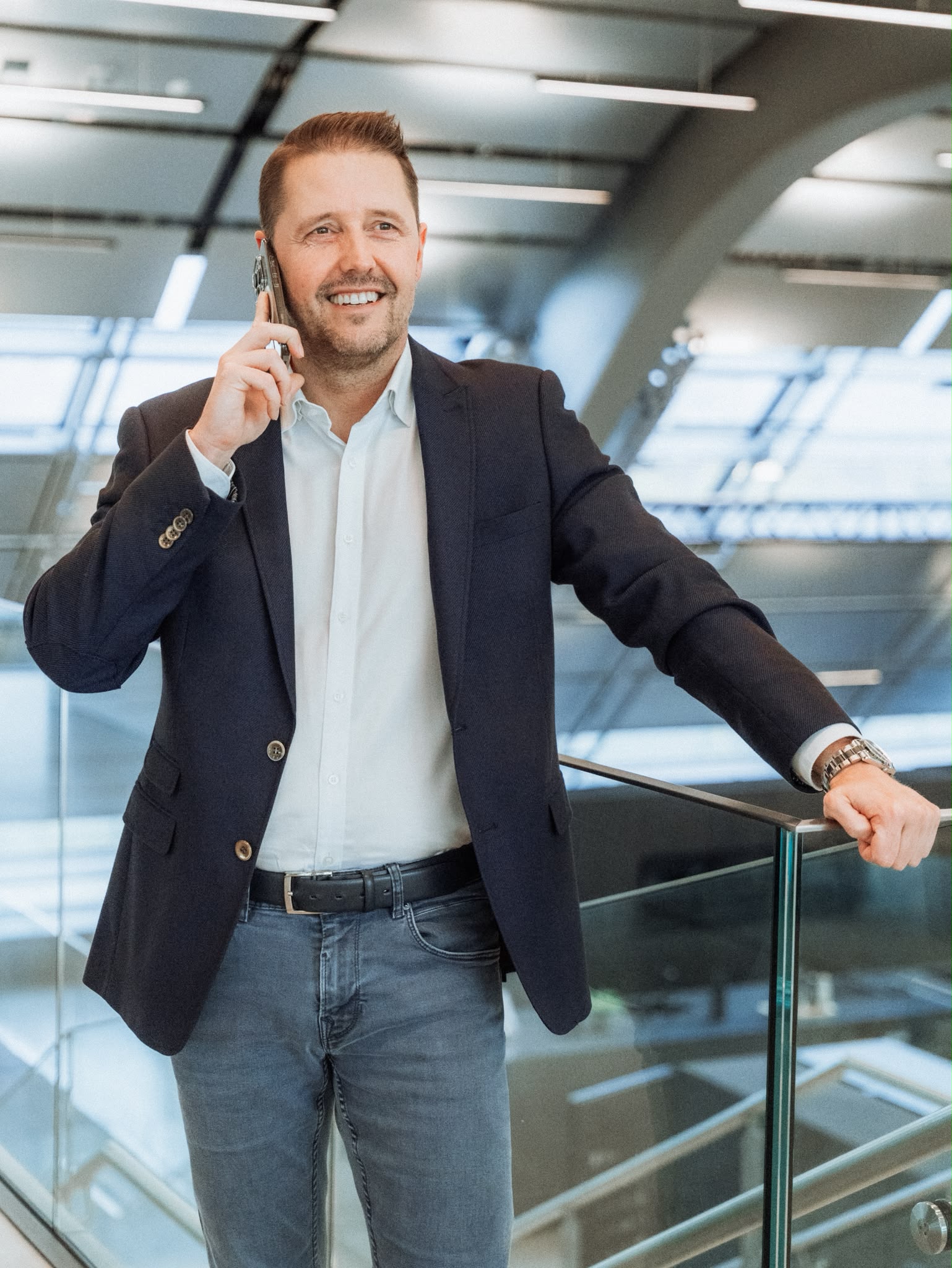 Daniel Schröter am Telefon